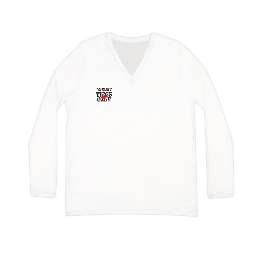 Women's Long Sleeve V-Neck Shirt – “Support Your Local Girl”